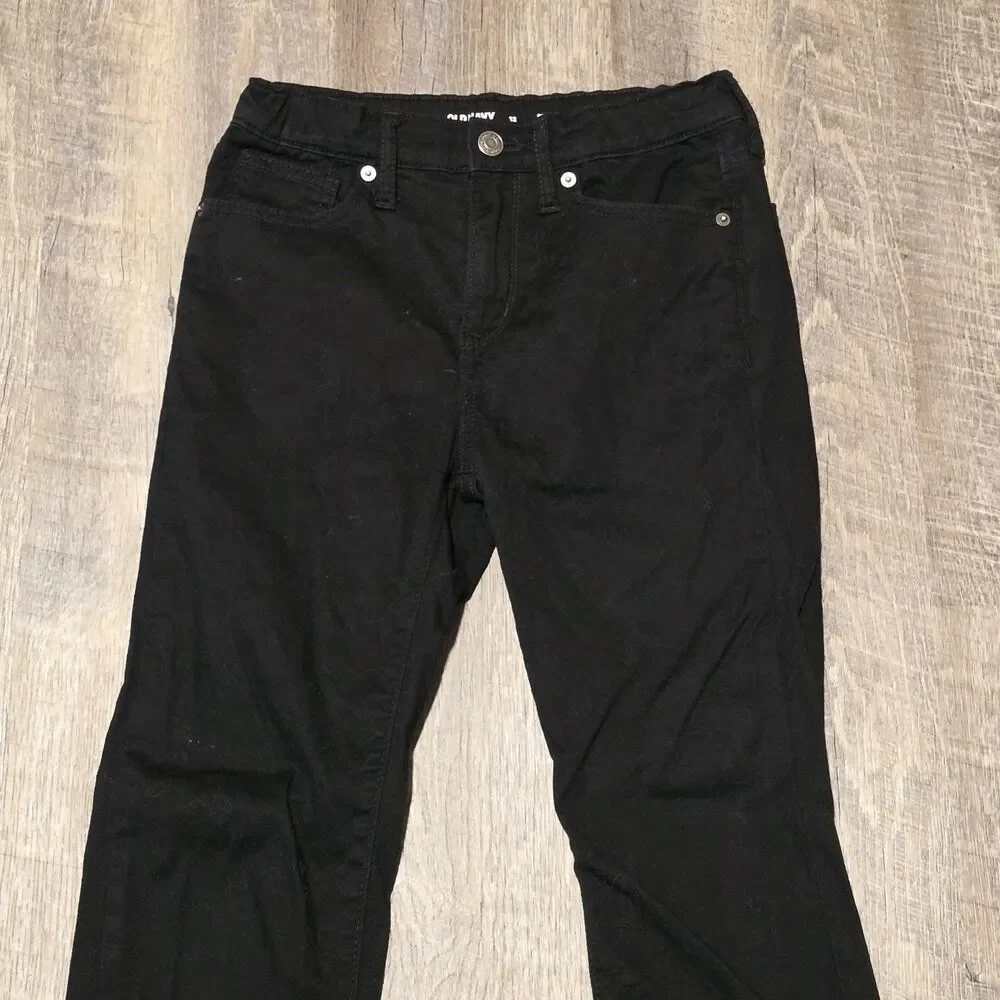 Old Navy 360 Stretch Kids Size 12 Slim Black Jeans Elastic Waist